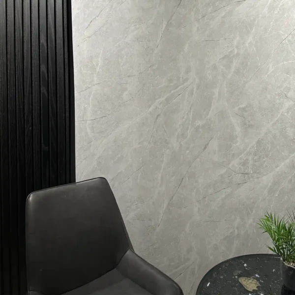 PVC Marmer Wandpaneel Grey Carrara 122x260cm - Image 3