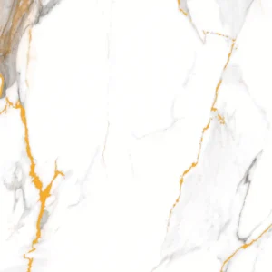 Panneaux en PVC Calacatta Oro – marbre blanc et or