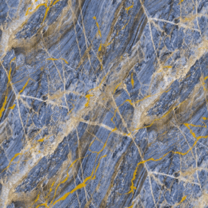 Panneaux en PVC Golden Blue – marbre bleu et or