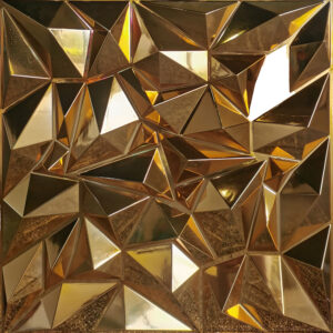 Panneau Mural 3D Diamond Gold