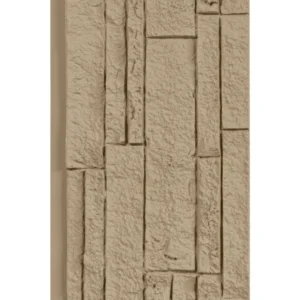 Panneau Mural 3D PU TD-03 Pierre Beige & Gris Mix