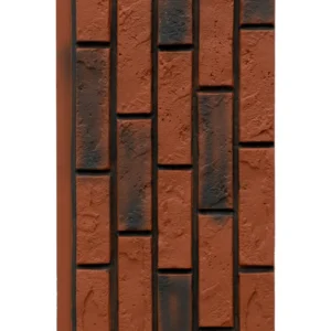 Panneau Mural 3D PU TD-13 Rouge Brique Brûlé