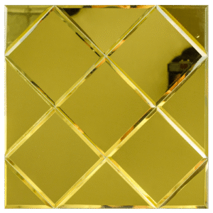 Plaquettes de Parement en Mosaïque Diamond Gold Mirror