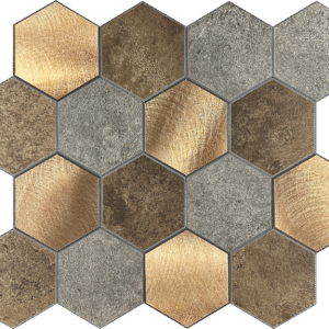 Plaquettes de Parement en Mosaïque Color Hexagonal